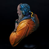 alt="knowledge the Greek cyber philosopher 1/10 scale bust painted by Phil Pryce rear brain view"