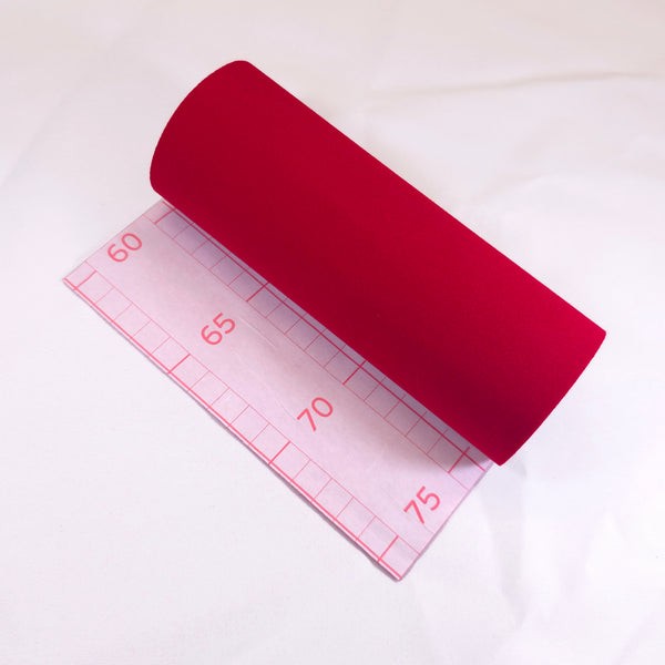 Self Adhesive Velvet for Plinths - Red