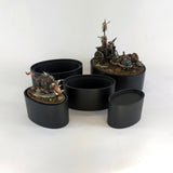 Oval Resin Base Insert Display Plinths - 45mm Tall