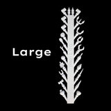 A multi-tool handle with various hand tools molded into its design, shown vertically on a solid black background next to the word 'lerge' in white text.