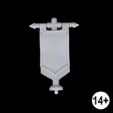 armiger banner pole viewed from the front