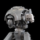 destrier knight with shoulder joint assembled and viewed from three quarter view