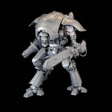 destrier knight with shoulder joint assembled and viewed from three quarter view