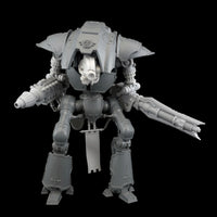 alt="imperial knight cerastus Las-Pulse cannon assembled and shown on a cerastus knight"