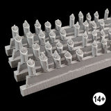 close up of the burning cables on their sprue