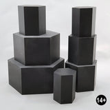 Hex Resin Display Plinths - 50mm Tall