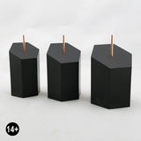Hex Bust Resin Display Plinths - 25 degree slant