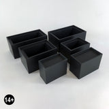 Rectangular Resin Base Insert Display Plinths - 45mm Tall