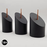 Round Bust Resin Display Plinths - 40 degree slant
