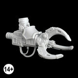 Imperial Knight Armiger, resin multi part claw arm, assembled