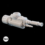 Armiger wardog electromagnetic lock energy weapon assembled without gun shield