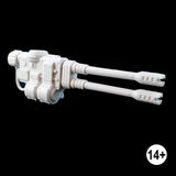 armiger wardog right hand twin autocannon weapon assembled with gun shield