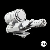 imperial knight canopy mounted gatling cannon assembled right hand view