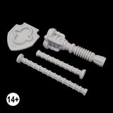 imperial knight lightning cannon unassembled components against a black background