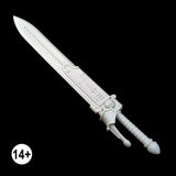 imperial knight longsword assembled against black background