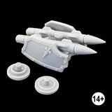 Imperial knight twin missile rack assembled