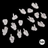 sixteen tau battlesuit hands shown palm side up