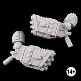 tau broadside battlesuit missile arms assembled