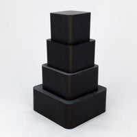 Rounded Square Resin Display Plinths - 35mm Tall