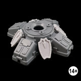 imperial knight dominus toe shields shown on a foot