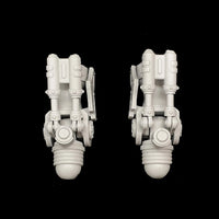 alt="pair of imperial knight melee gauntlet upper joint assembled rear view"