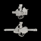 alt="Imperial Knight Resin Combat arm Assembled in two variants"