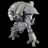 alt="imperial knight arm extension joints shown in use on a gauntlet arm modelled on an imperial knight with arm raised"