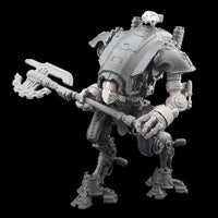 alt="Armiger wielding an adeptus mechanicus style omnissian axe"