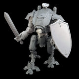 alt="armiger heater shield assembled on armiger with sword"