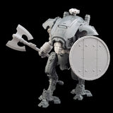 alt="imperial knight armiger scale power axe shown on an armiger also wielding a round shield"
