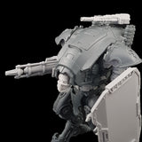 alt="plain pintle mounted gun shown mounted on an armiger armed with shield and conversion beam cannon"