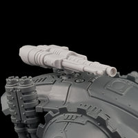 alt="plain pintle mounted gun shown mounted on an armiger carapace"