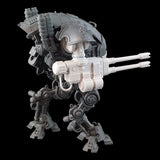 alt="armiger wardog twin autocannon weapon assembled on armiger, shown from right hand side"