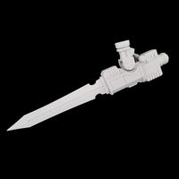 alt="imperial knight claw arm base unit with added sword blade"