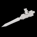 alt="imperial knight claw arm base unit with added sword blade"