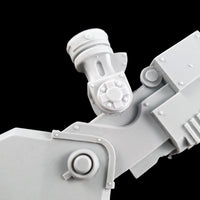 alt="imperial knight replacement arm joint attached to buzz saw arm"