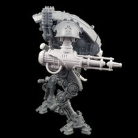 alt="convergence beam cannon assembled on an armiger, side view"