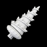 alt="imperial knight mining drill head assembled and looking more like an Ork christmas tree"