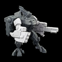 alt="tau crisis battlesuit alternative arms assembled on a games workshop t'au crisis battlesuit with added weapon options, viewed from the side"