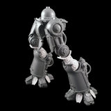 alt="imperial knight double back knee joints shown on assembled dominus legs"