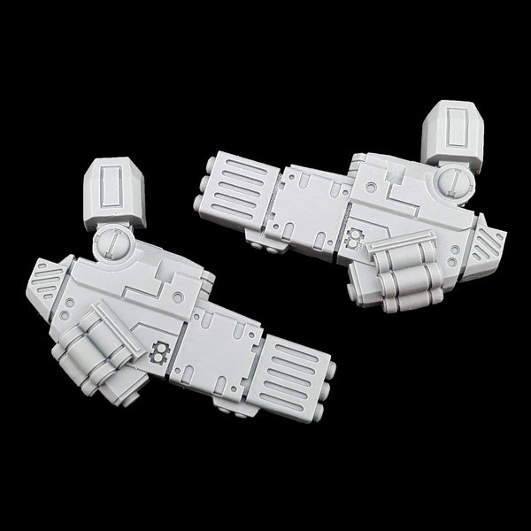alt="tau coldstar battlesuit commander fusion arms assembled with shoulder joints"