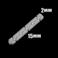 alt="Small Gauss power rod shown with dimensions"