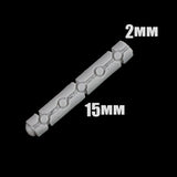 alt="Small Gauss power rod shown with dimensions"