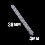alt="Large Gauss power rod shown with dimensions"
