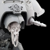 alt="imperial Knight pintle mounted gravity gun assembled on a knight with skull head rightview"