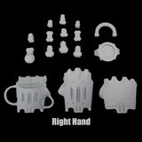 alt="right hand side imperial knight gauntlet unassembled components"