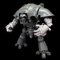 alt="pair of assembled imperial knight melee gauntlets shown on an imperial knight"