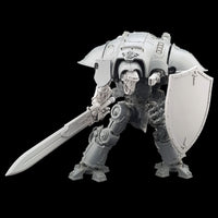 alt="imperial knight holing a heater kite shield and wielding a knight long sword"