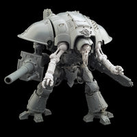 alt="imperial knight genestealer cult mining helping hands assembled on knight with skull head, reaper chainsaw and battle cannon"