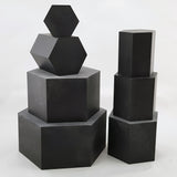 Hex Resin Display Plinths - 50mm Tall